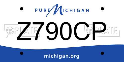 Z790CP Michigan License Plate