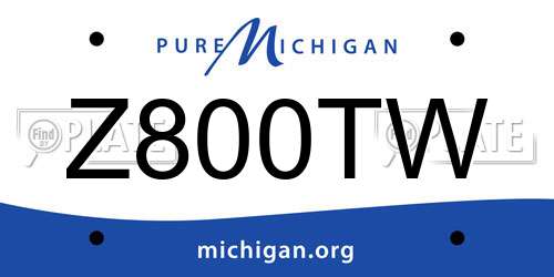 Z800TW Michigan License Plate