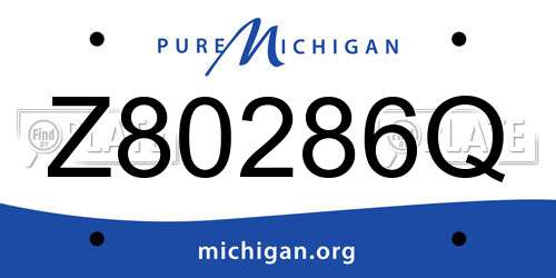 Z80286Q Michigan License Plate