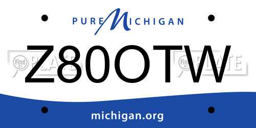 Z80OTW Michigan License Plate