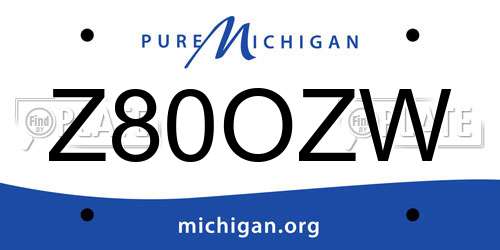 Z80OZW Michigan License Plate