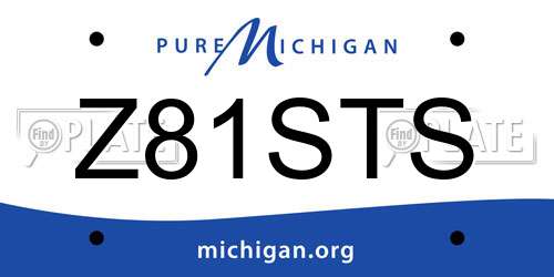 Z81STS Michigan License Plate