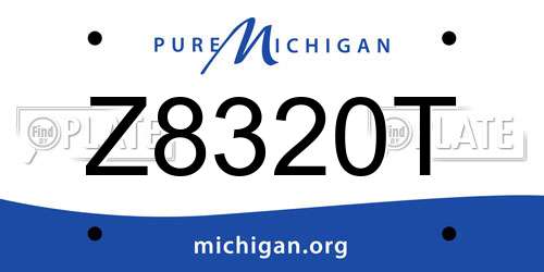 Z8320T Michigan License Plate