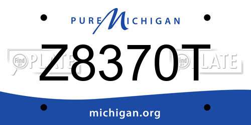 Z8370T Michigan License Plate