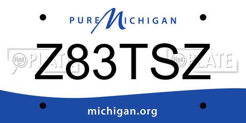 Z83TSZ Michigan License Plate