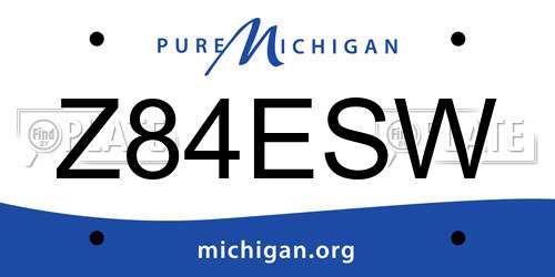 Z84ESW Michigan License Plate
