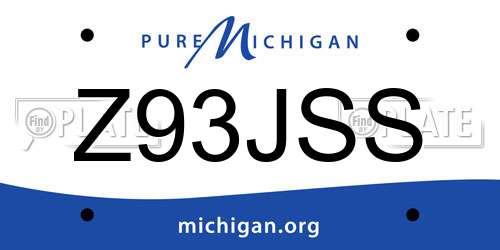 Z93JSS Michigan License Plate