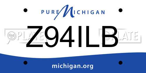 Z94ILB Michigan License Plate