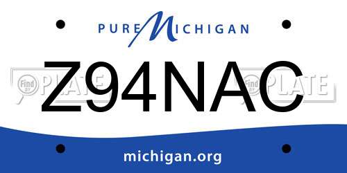 Z94NAC Michigan License Plate