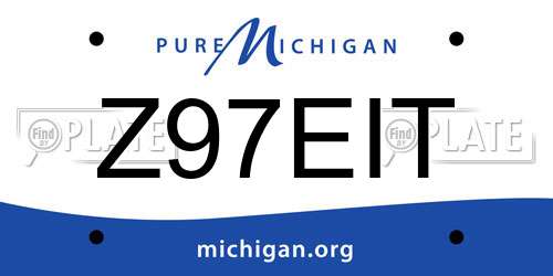Z97EIT Michigan License Plate