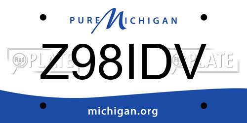 Z98IDV Michigan License Plate