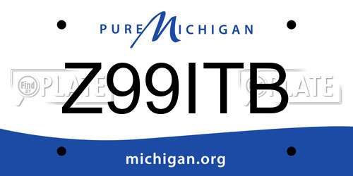Z99ITB Michigan License Plate