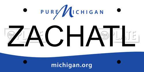 ZACHATL Michigan License Plate