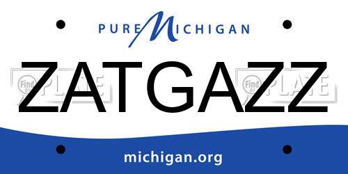 ZATGAZZ Michigan License Plate