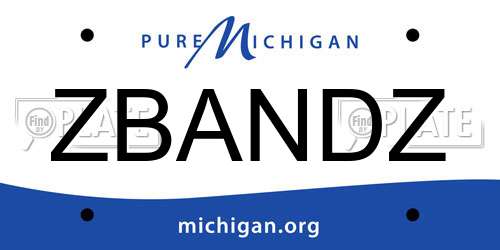 ZBANDZ Michigan License Plate