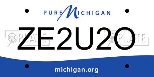 ZE2U2O Michigan License Plate