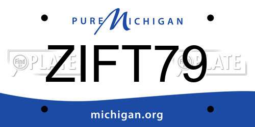 ZIFT79 Michigan License Plate