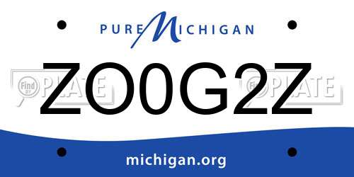 ZO0G2Z Michigan License Plate