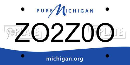 ZO2Z0O Michigan License Plate