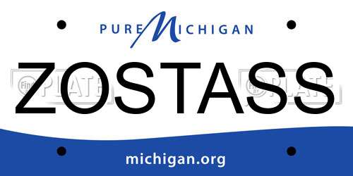 ZOSTASS Michigan License Plate