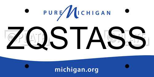 ZQSTASS Michigan License Plate