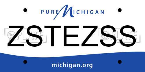 ZSTEZSS Michigan License Plate
