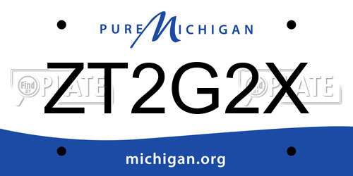 ZT2G2X Michigan License Plate
