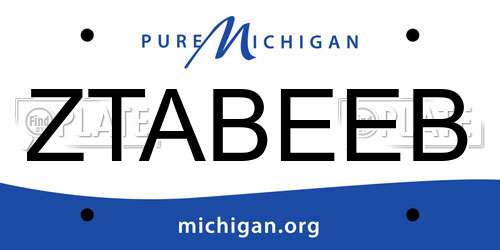 ZTABEEB Michigan License Plate