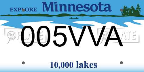 005VVA Minnesota License Plate