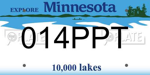 014PPT Minnesota License Plate