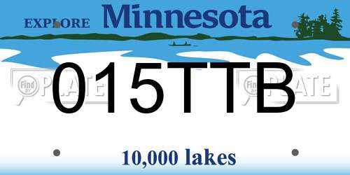 015TTB Minnesota License Plate