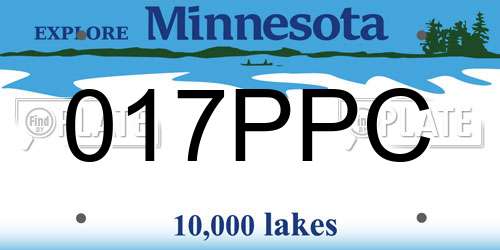 017PPC Minnesota License Plate