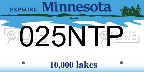 025NTP Minnesota License Plate