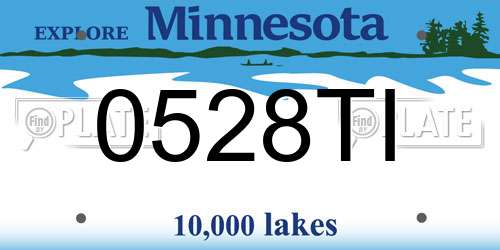 0528TI Minnesota License Plate