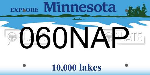 060NAP Minnesota License Plate