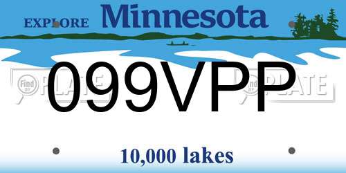 099VPP Minnesota License Plate