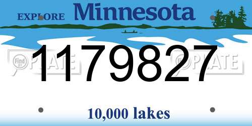 1179827 Minnesota License Plate