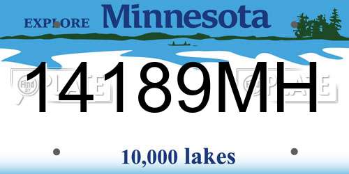 14189MH Minnesota License Plate