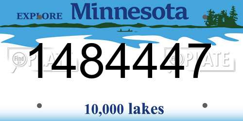 1484447 Minnesota License Plate