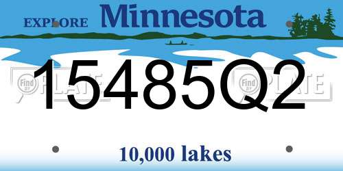 15485Q2 Minnesota License Plate