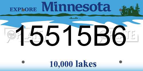 15515B6 Minnesota License Plate