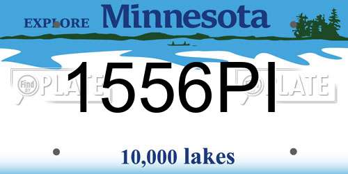 1556PI Minnesota License Plate