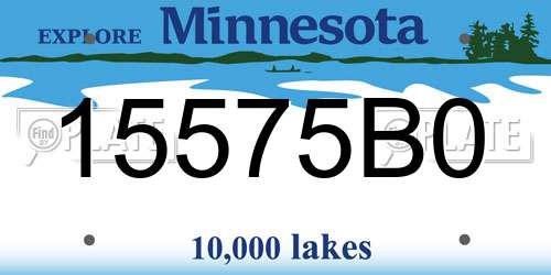 15575B0 Minnesota License Plate