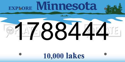1788444 Minnesota License Plate