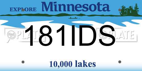 181IDS Minnesota License Plate