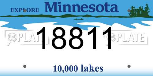 18811 Minnesota License Plate