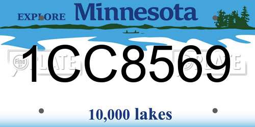 1CC8569 Minnesota License Plate