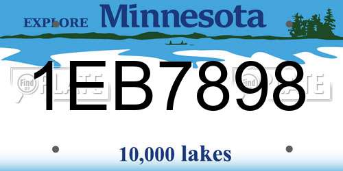 1EB7898 Minnesota License Plate