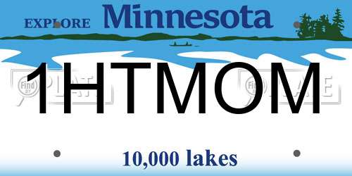 1HTMOM Minnesota License Plate