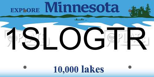 1SLOGTR Minnesota License Plate